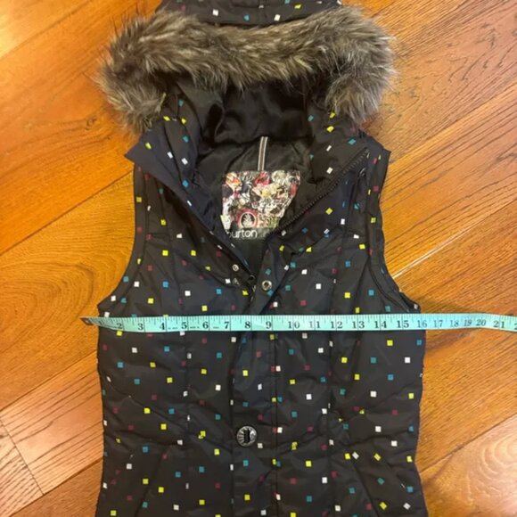 Burton Dry Ride Full Zip Hooded puffer vest size xs - Picture 4 of 5